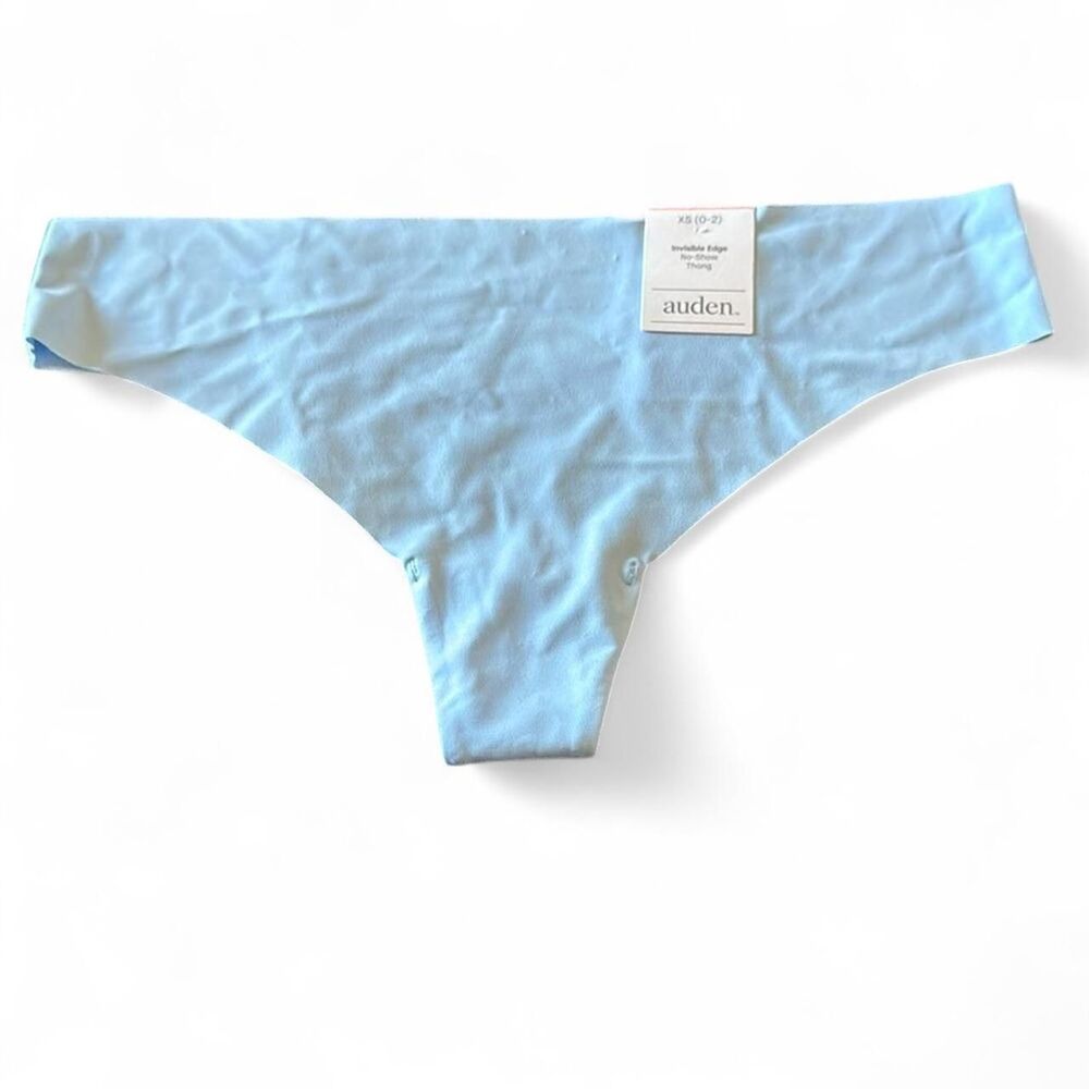 Auden Women's Blue Panties Auden Invisible Edge Thong NWT